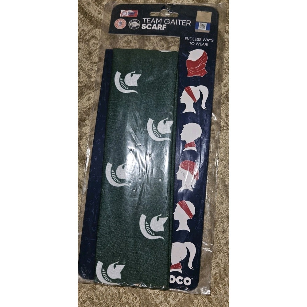 FOCO Michigan State Spartans Green Gaiter Scarf NCAA